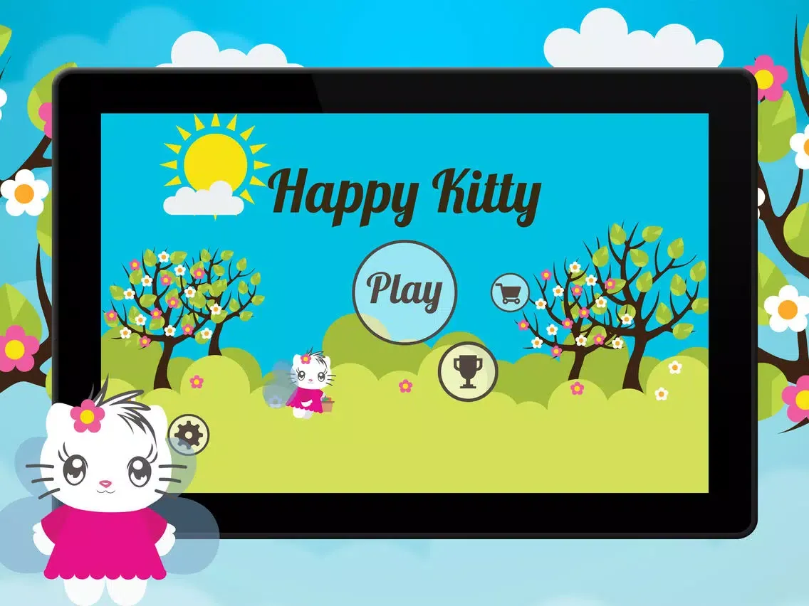 Tangkapan layar Happy Kitty - Collect Hearts iPad 