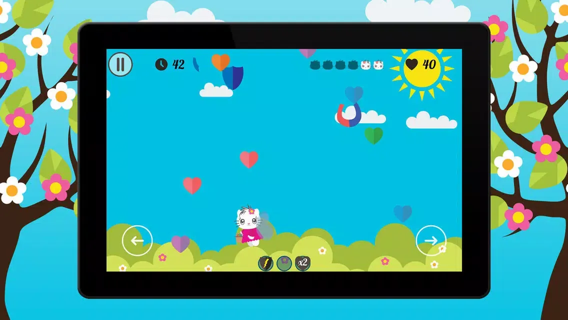 Tangkapan layar Happy Kitty - Collect Hearts