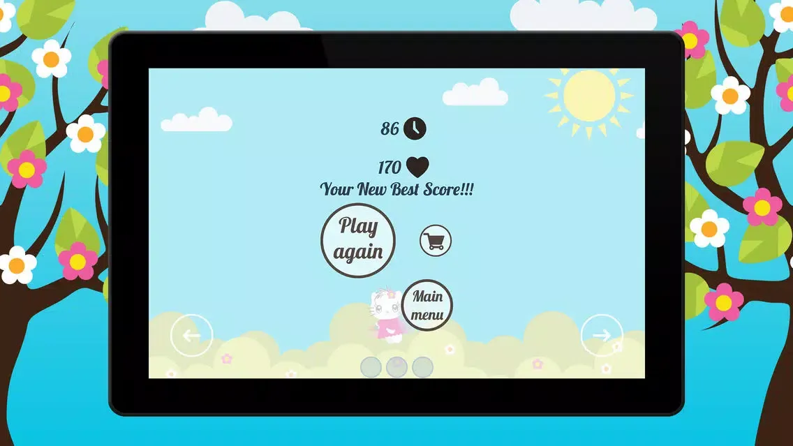 Tangkapan layar Happy Kitty - Collect Hearts