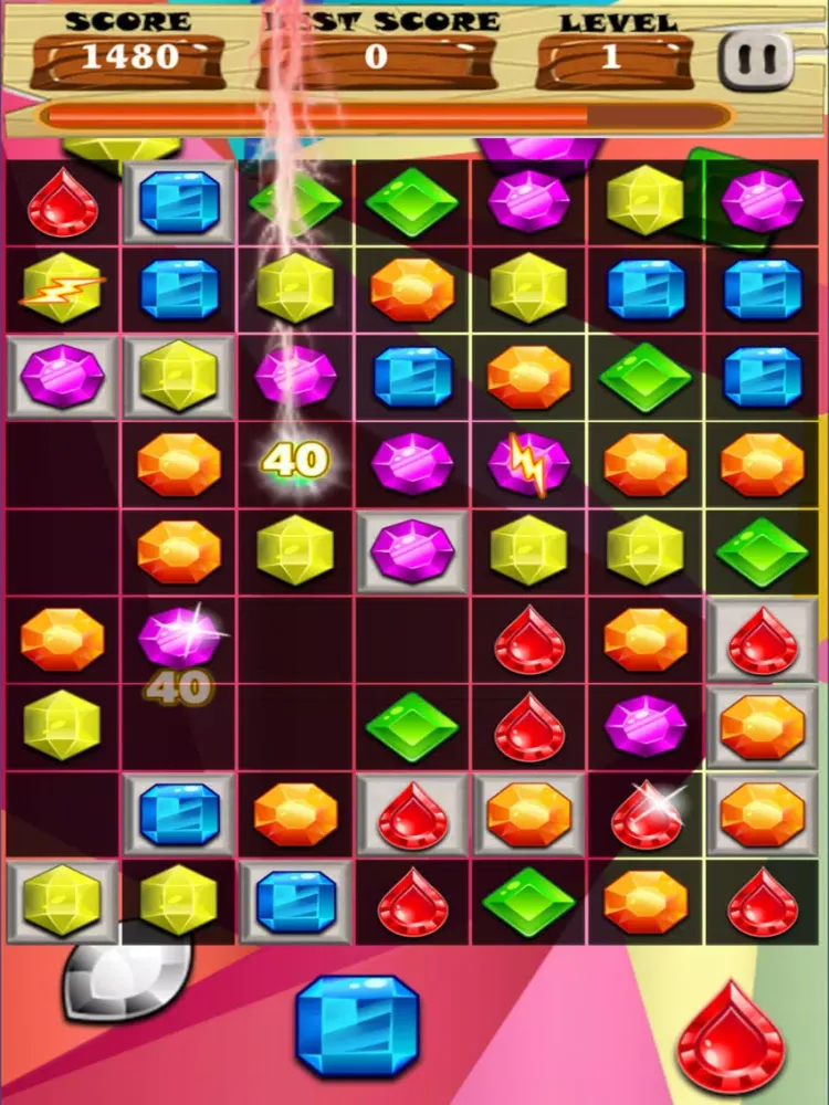 Capturas de tela do Gem Jewels Funny iPad 