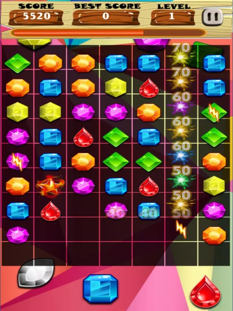 Capturas de tela do Gem Jewels Funny iPad 