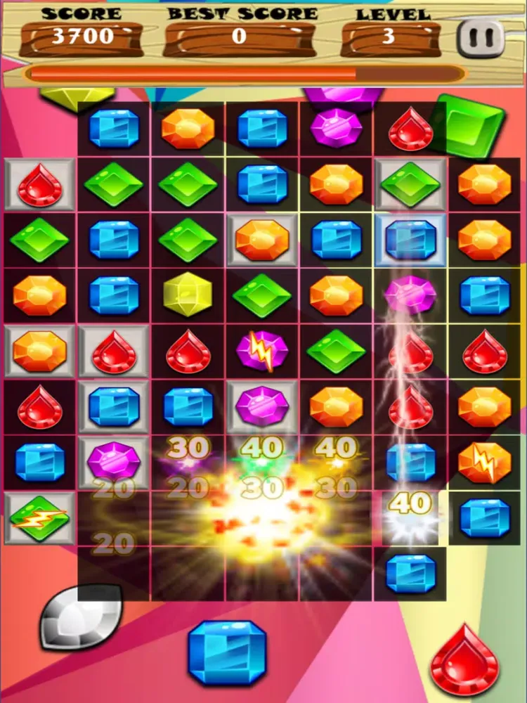 Capturas de tela do Gem Jewels Funny iPad 