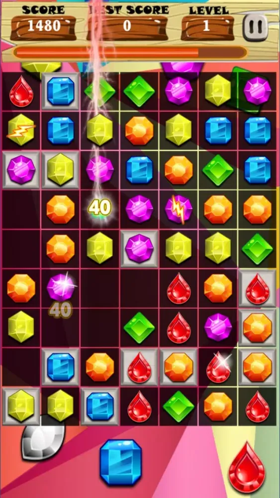 Capturas de tela do Gem Jewels Funny