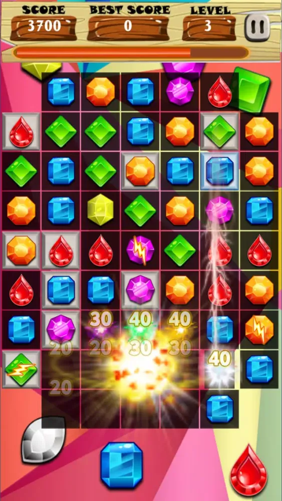 Capturas de tela do Gem Jewels Funny
