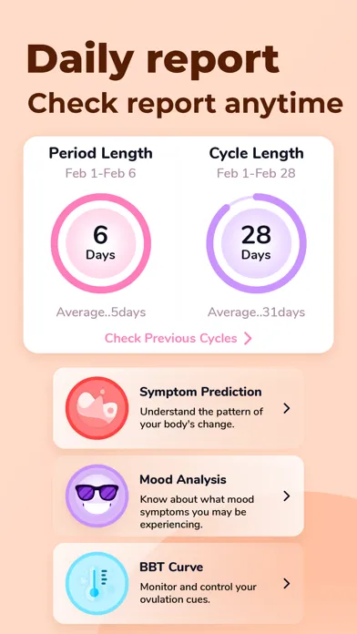 Tangkapan skrin Period Tracker & Ovulation App