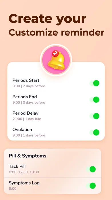 Tangkapan skrin Period Tracker & Ovulation App