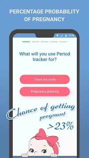 Screenshot di Period tracker  Cycle calendar