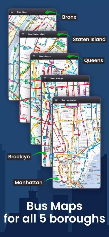 NYC Subway Map & MTA Bus Maps應用截圖