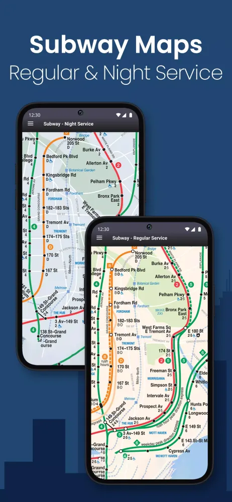 NYC Subway Map & MTA Bus Maps應用截圖