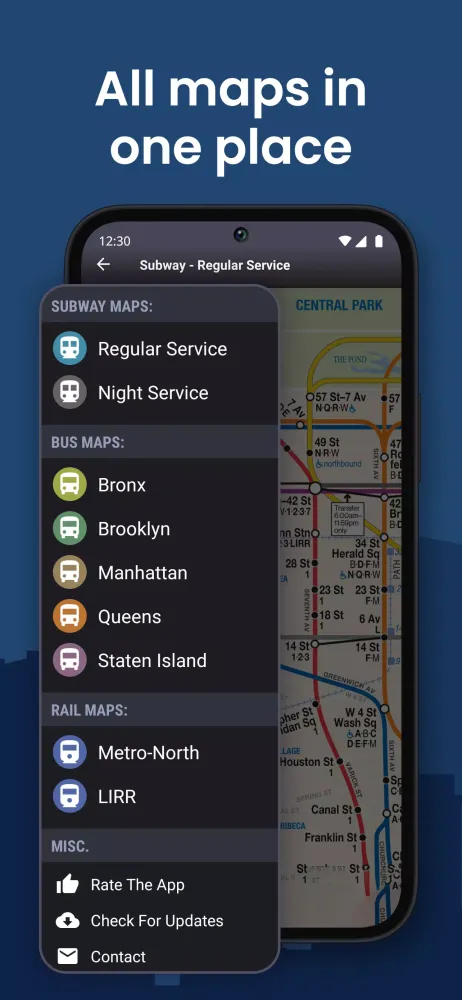 NYC Subway Map & MTA Bus Maps應用截圖