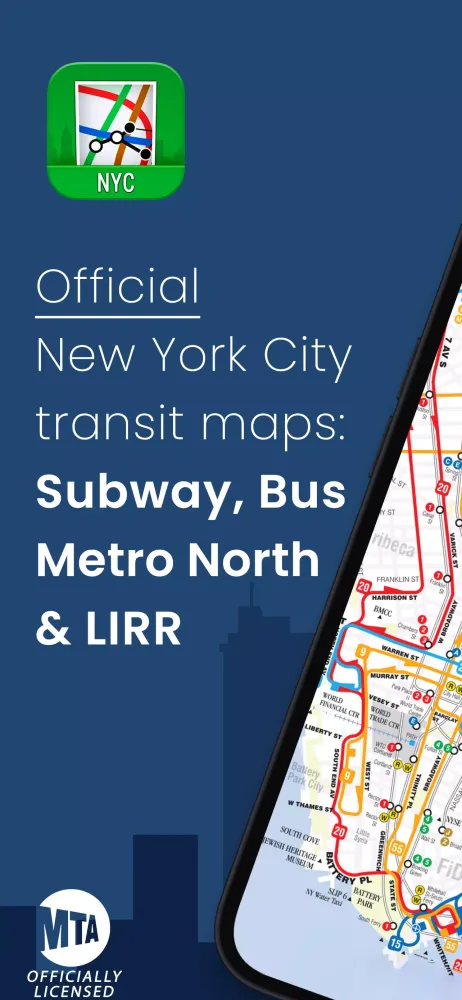 NYC Subway Map & MTA Bus Maps應用截圖