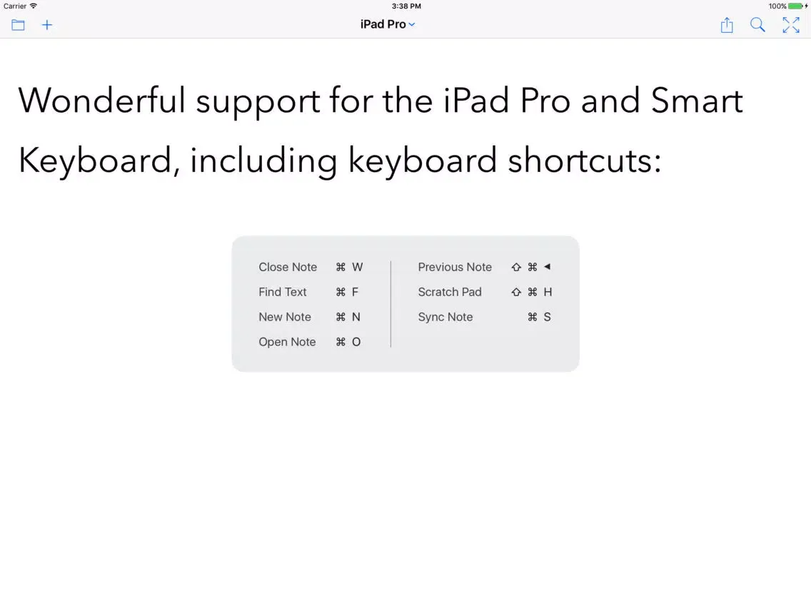 Permanote (was Nebulous Notes) iPad  Screenshots