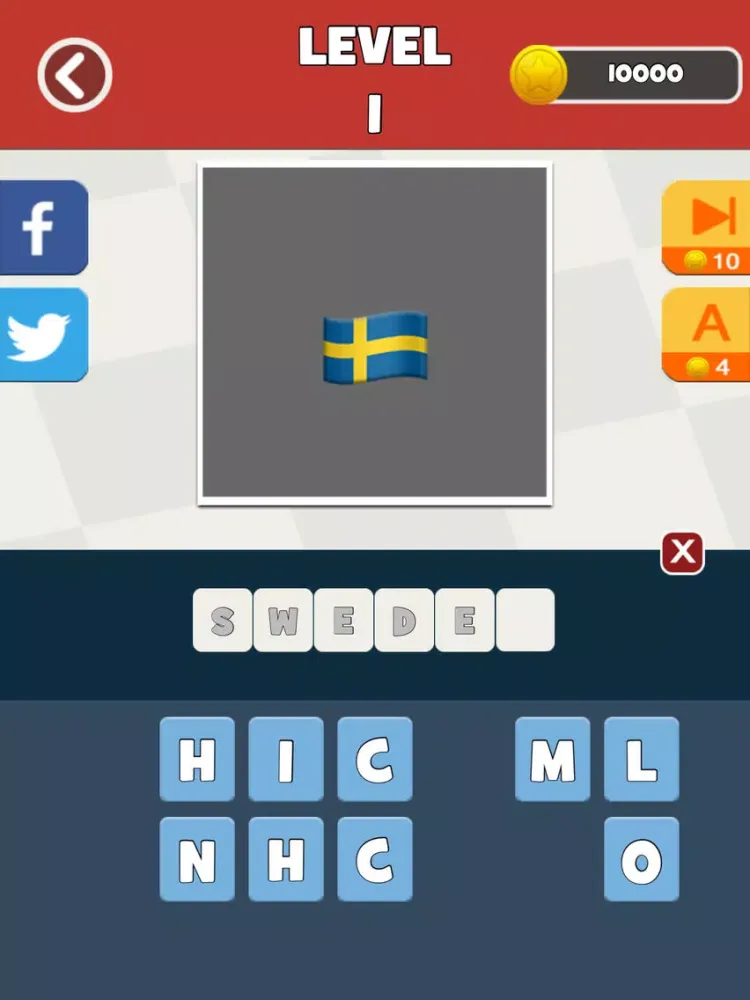 Captures d'écran de QuizPop Mania! Guess the Emoji Flags - a free word guessing quiz game iPad 