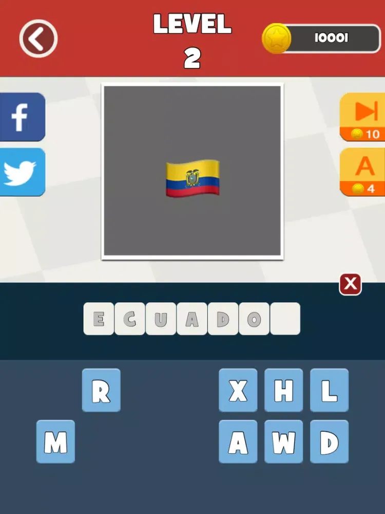 Captures d'écran de QuizPop Mania! Guess the Emoji Flags - a free word guessing quiz game iPad 