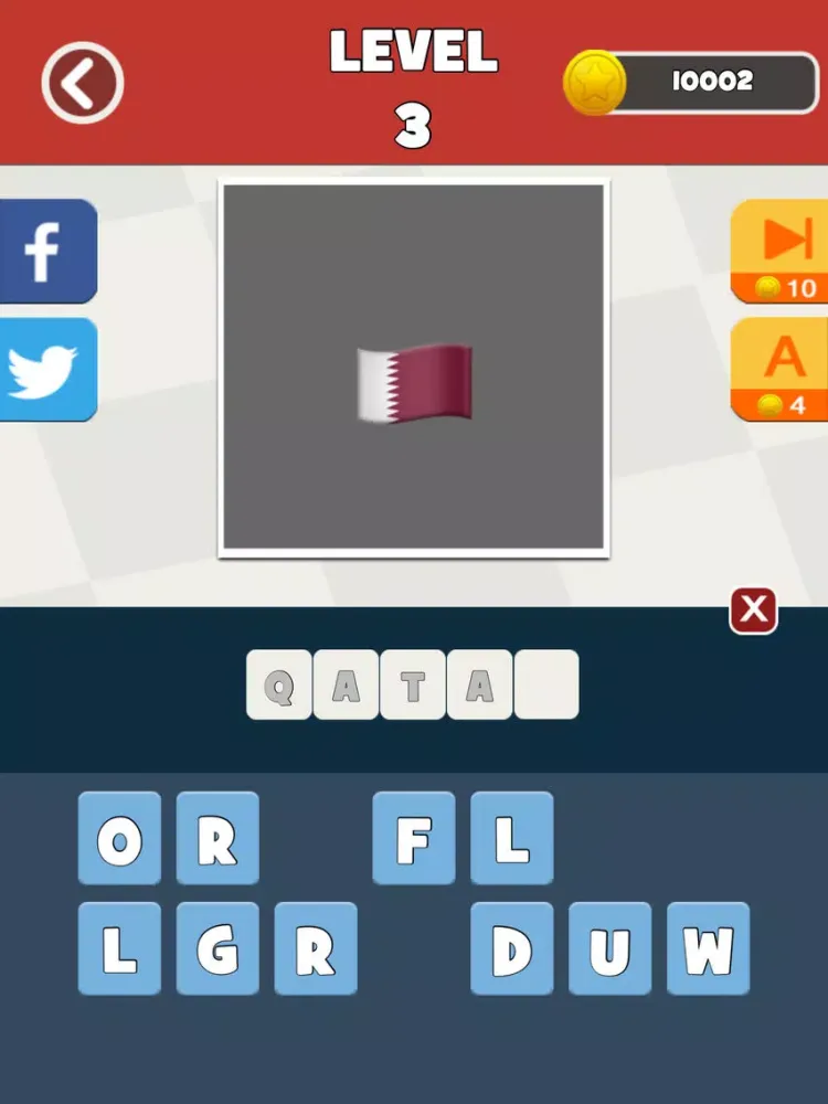 Captures d'écran de QuizPop Mania! Guess the Emoji Flags - a free word guessing quiz game iPad 