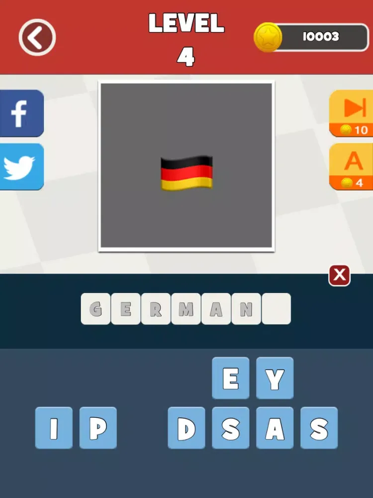 Captures d'écran de QuizPop Mania! Guess the Emoji Flags - a free word guessing quiz game iPad 