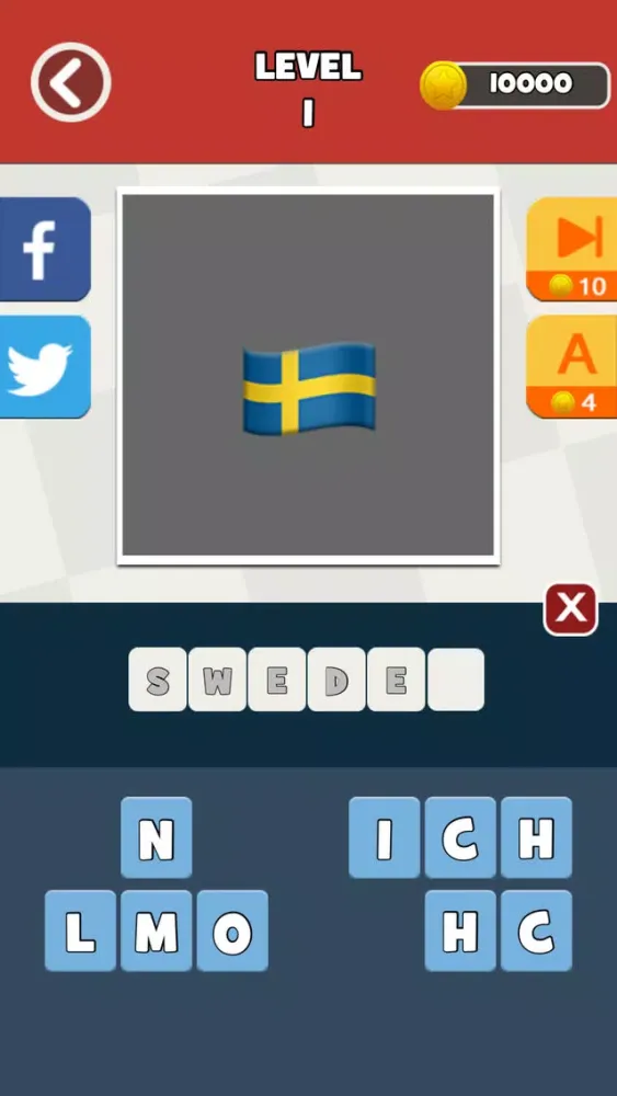 Captures d'écran de QuizPop Mania! Guess the Emoji Flags - a free word guessing quiz game
