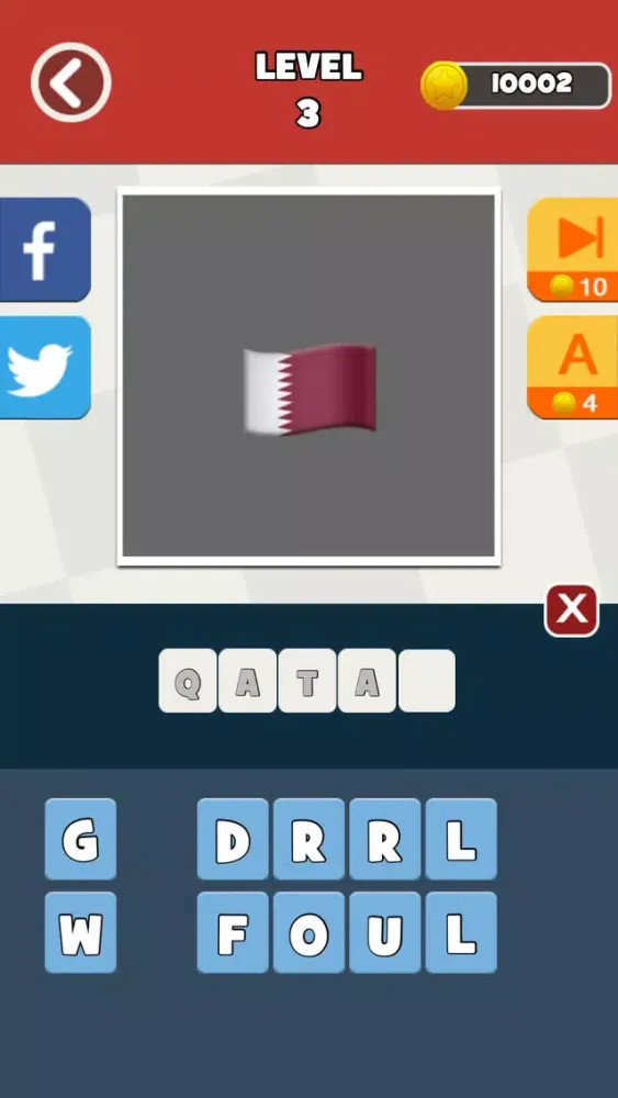 Captures d'écran de QuizPop Mania! Guess the Emoji Flags - a free word guessing quiz game