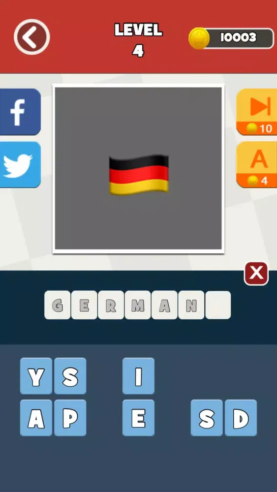 Captures d'écran de QuizPop Mania! Guess the Emoji Flags - a free word guessing quiz game