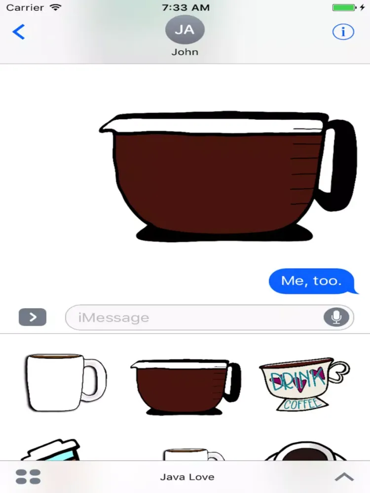 Java Java Java iPad Screenshots