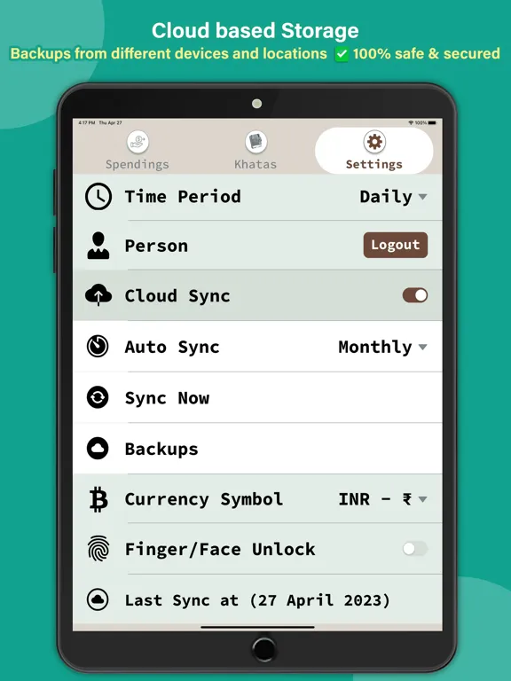 Khata Tracker Business Ledger iPad 应用截图
