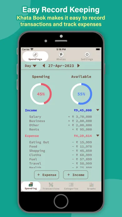 Khata Tracker Business Ledger应用截图