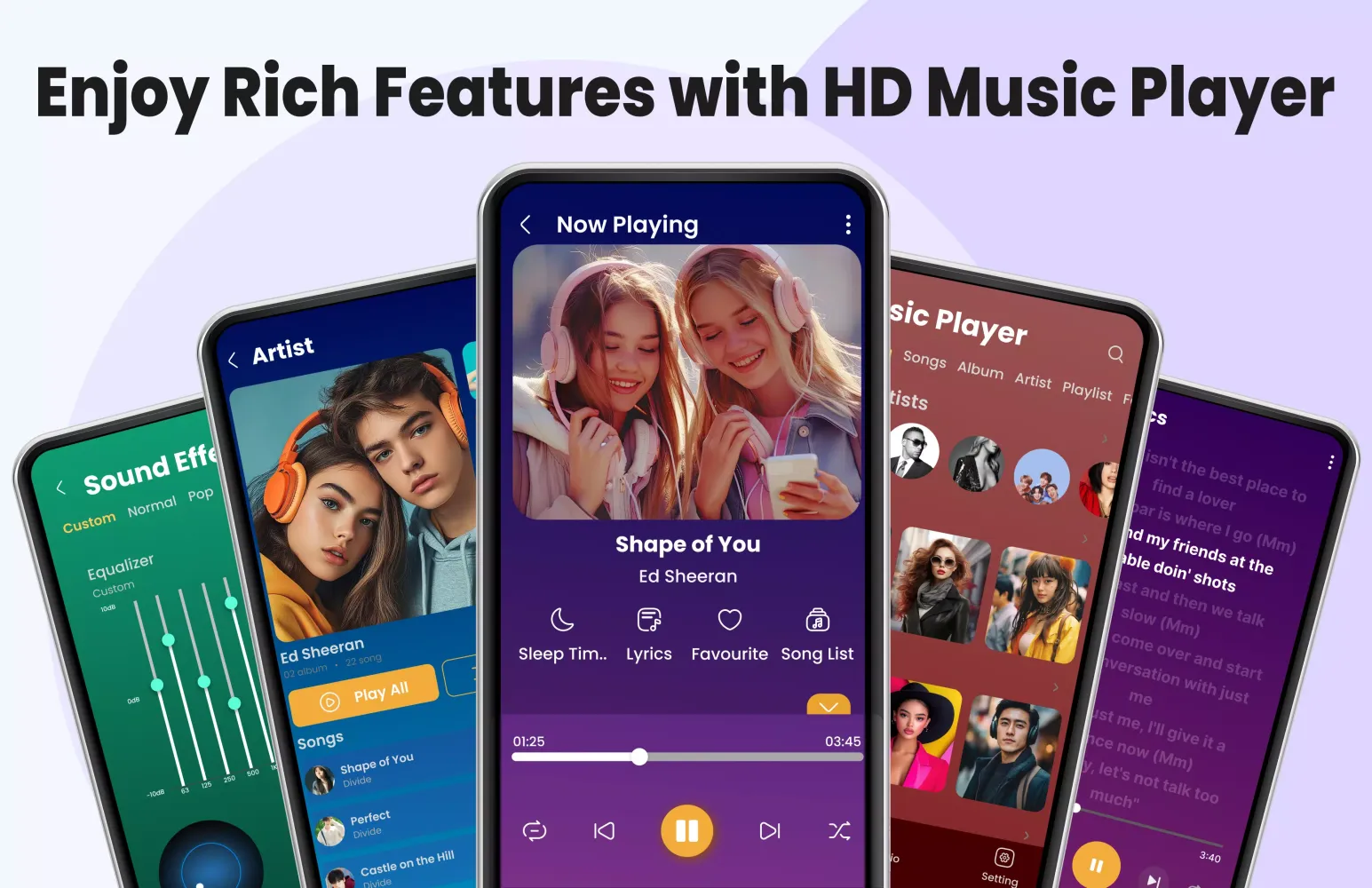 Captures d'écran de Music Player