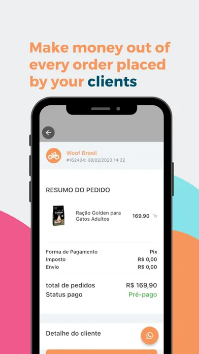 Ảnh chụp màn hình của Woof: Affiliate & Delivery