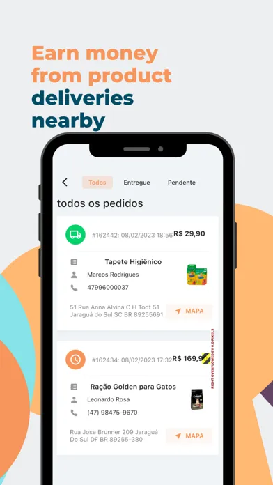 Ảnh chụp màn hình của Woof: Affiliate & Delivery