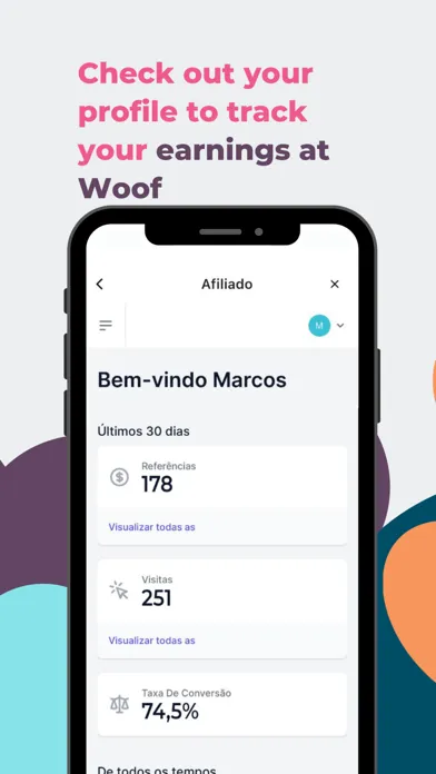 Ảnh chụp màn hình của Woof: Affiliate & Delivery