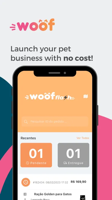 Ảnh chụp màn hình của Woof: Affiliate & Delivery