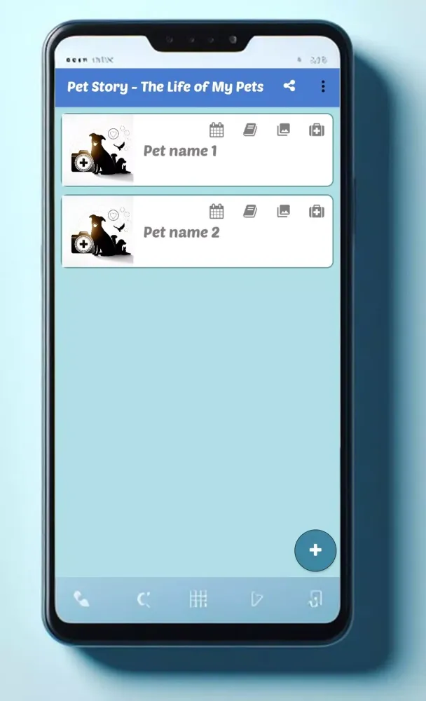 Pet care diary log - Pet Story Screenshots