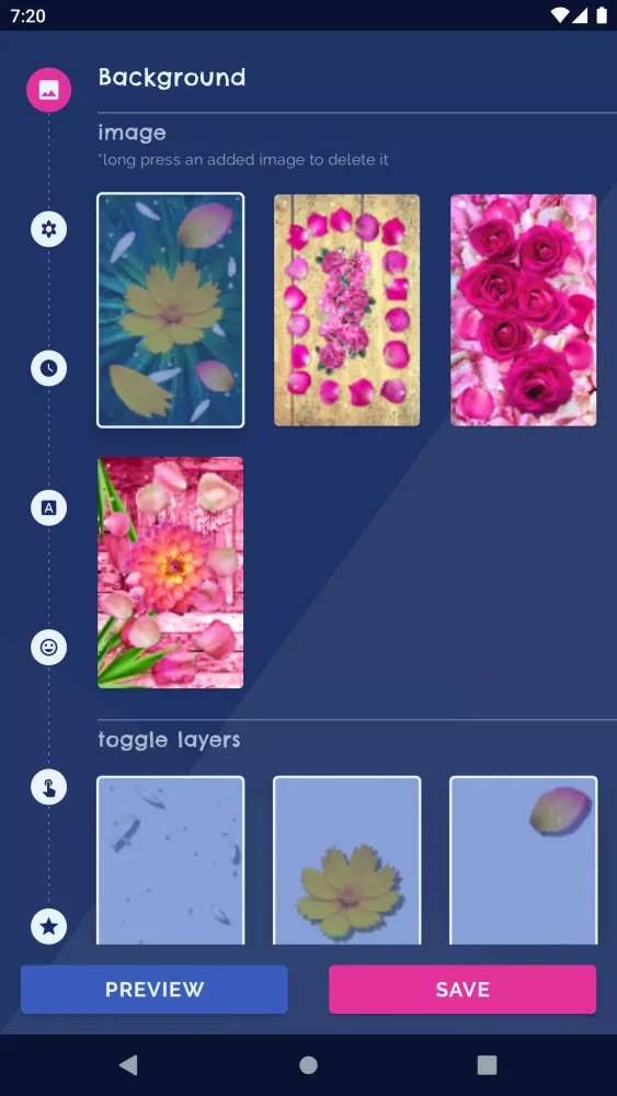 Tangkapan layar Flower Petals Live Wallpaper