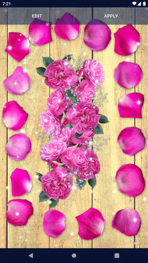 Tangkapan layar Flower Petals Live Wallpaper
