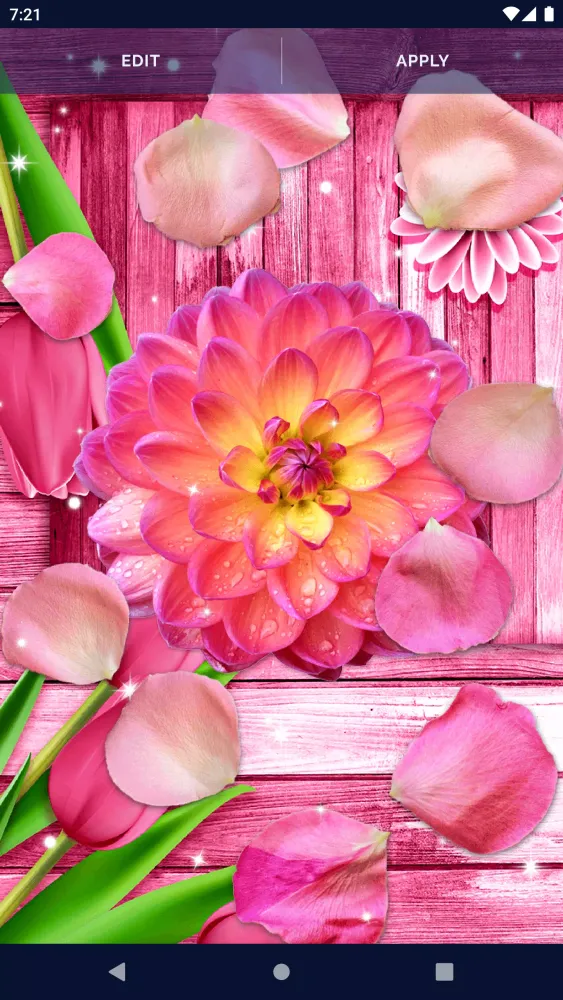 Tangkapan layar Flower Petals Live Wallpaper