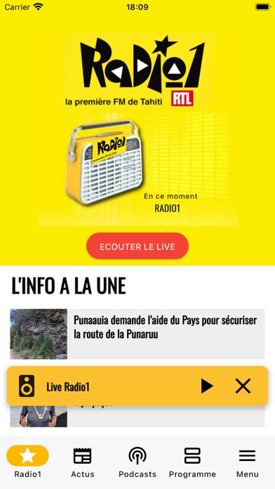 Capturas de pantalla de Radio 1 Tahiti