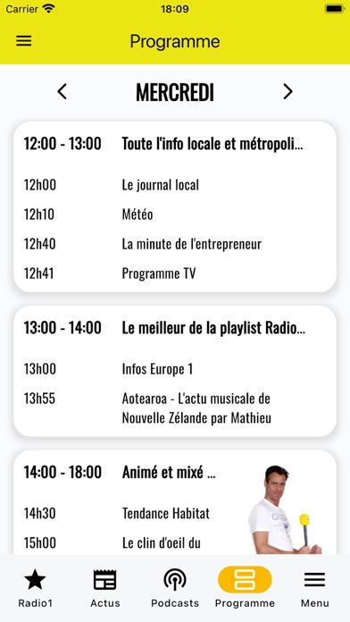 Capturas de pantalla de Radio 1 Tahiti