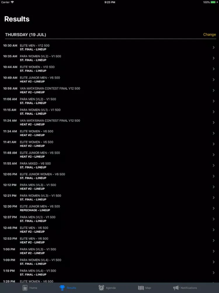 Tahiti Va'a 2018 iPad  Screenshots