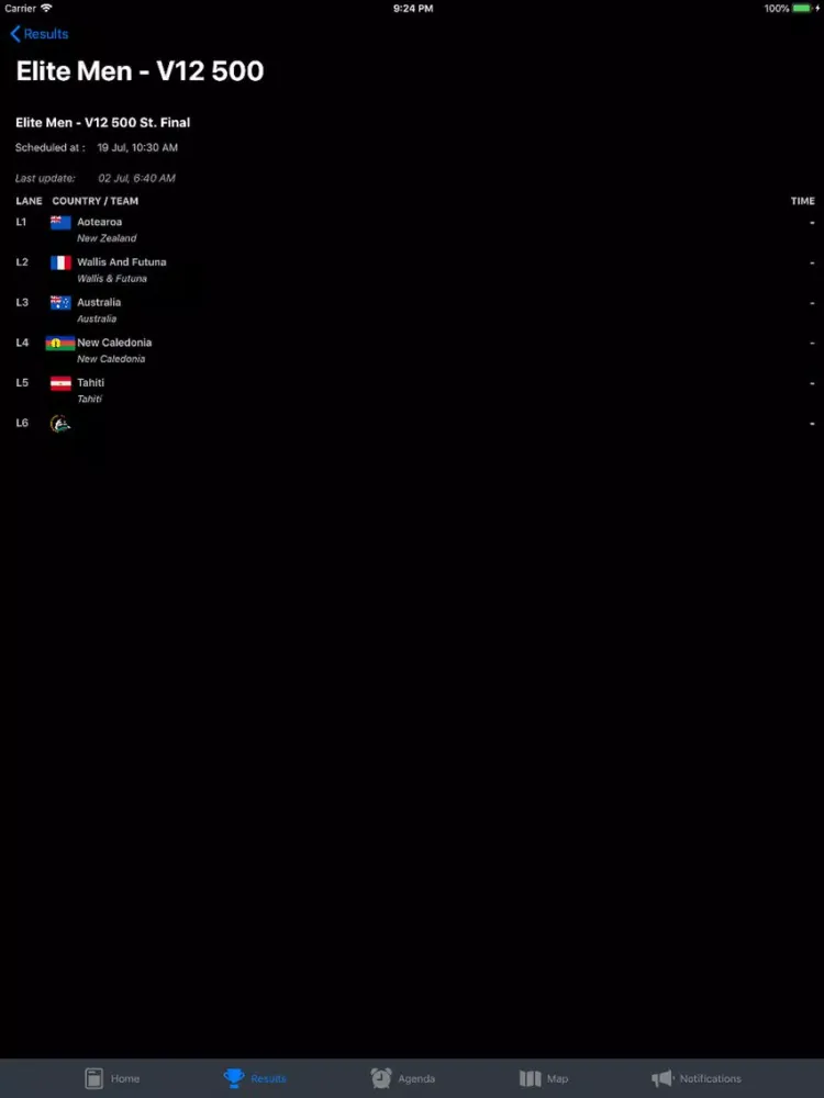 Tahiti Va'a 2018 iPad  Screenshots