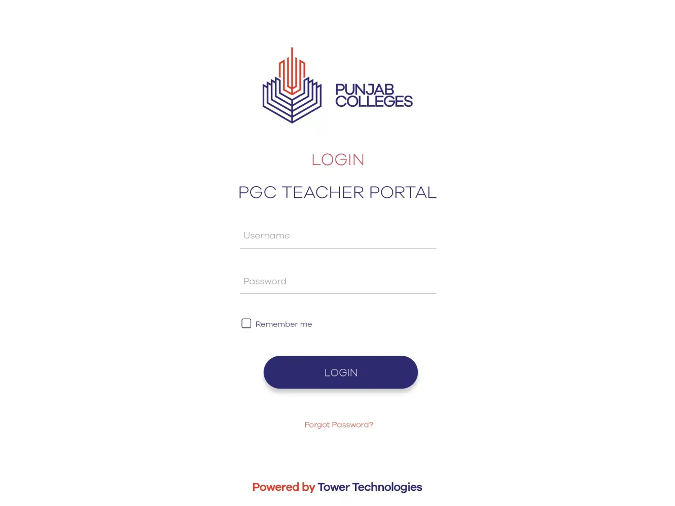 Capturas de tela do PGC Teacher App