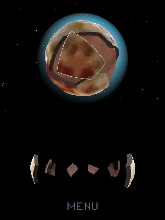 Tangkapan layar Puzzle Planetarium iPad 