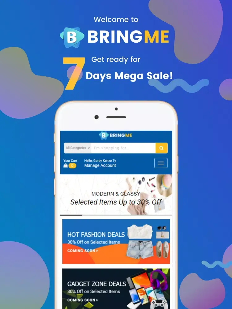 ภาพหน้าจอของ Bringme PH iPad 