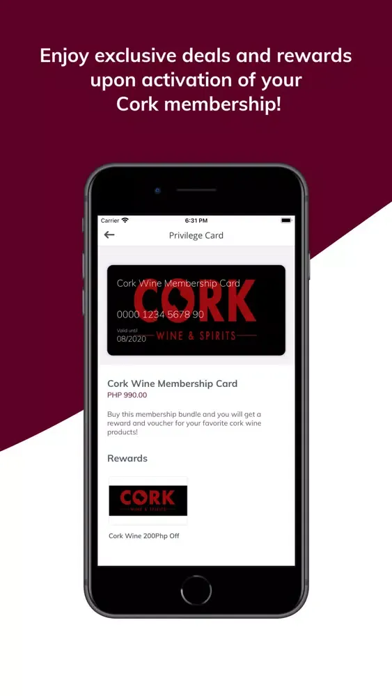 Cork Wines Ekran Görüntüleri