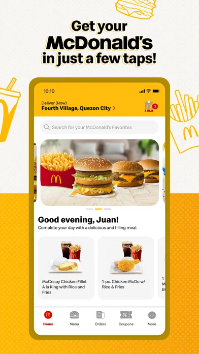Screenshot di McDelivery PH