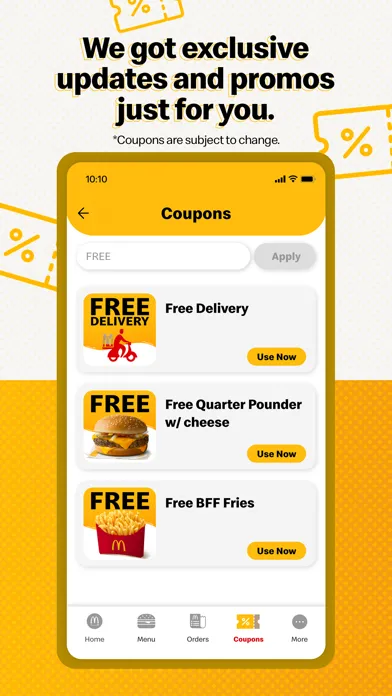 Screenshot di McDelivery PH