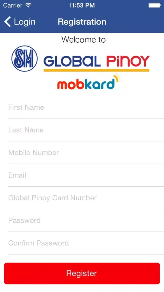 Captures d'écran de SM Global Pinoy MobKard