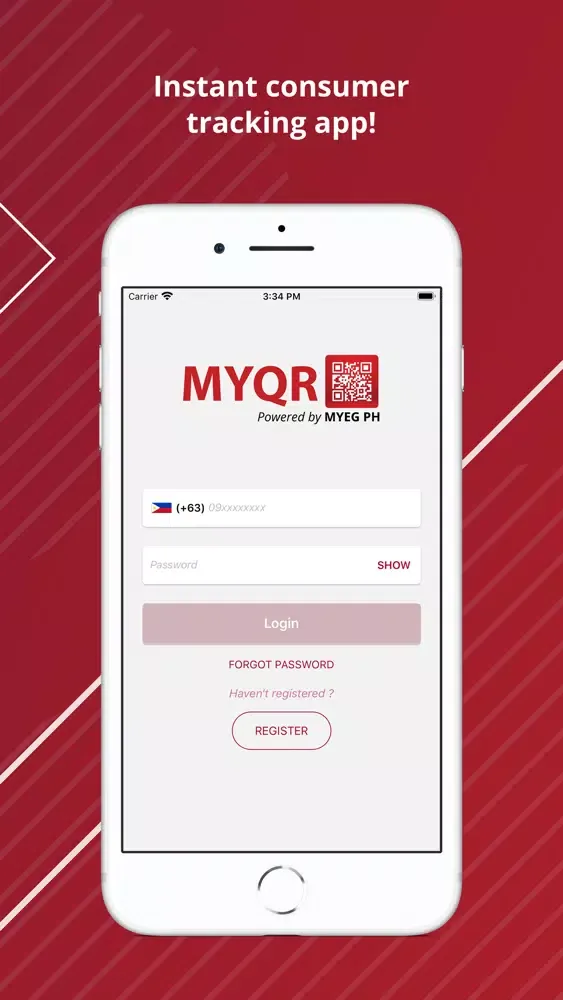 Capturas de tela do MyQR PH