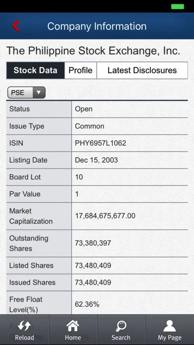 Tangkapan layar PSE EDGE