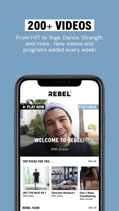 REBEL: fitness, food, wellness سکرین شاٹس