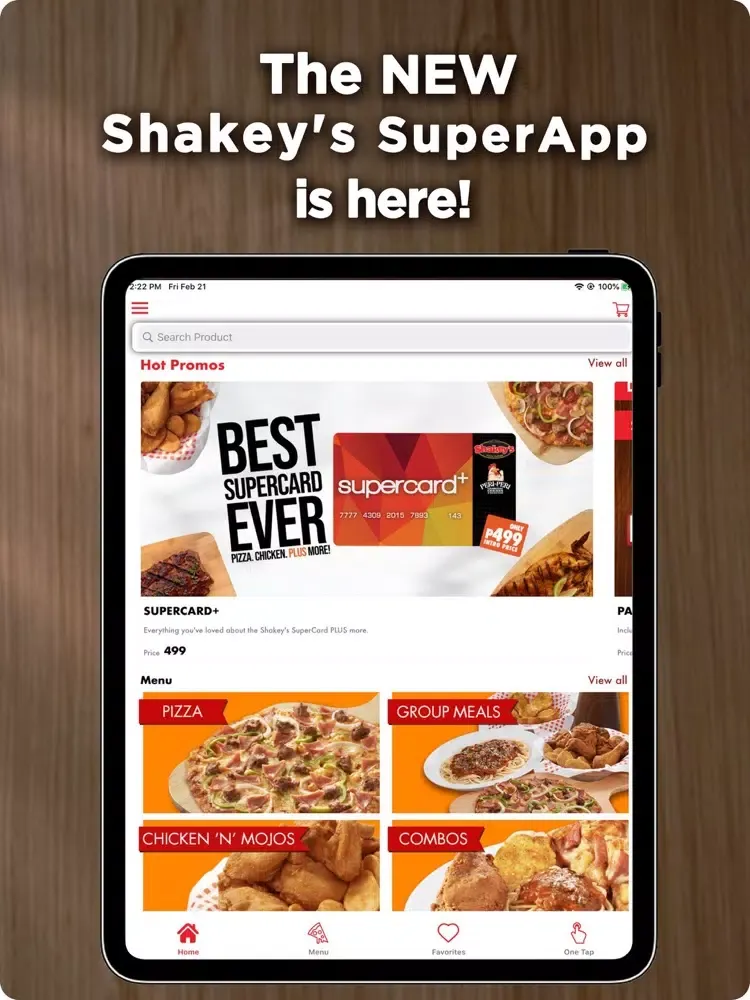 Shakey’s SuperApp iPad  स्क्रीनशॉट